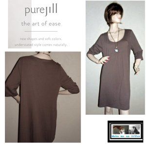 Purejill Petite Olive Green Knit LooseNew Dress